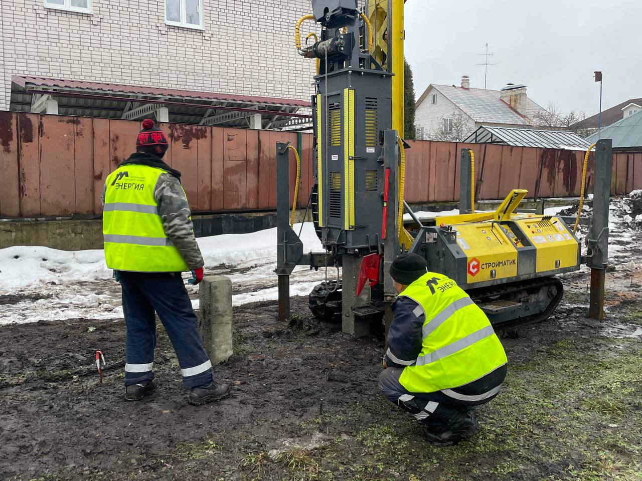 Тверь, устройство свайного фундамента