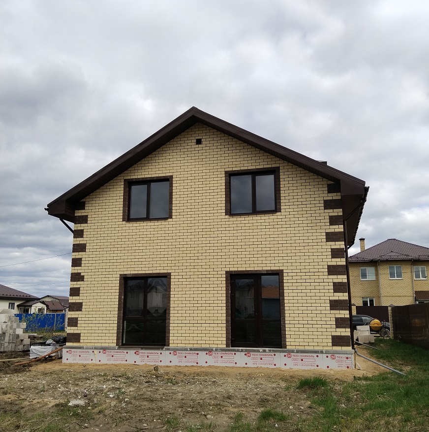 Завершено строительство дома 130 м2 в д. Черногубово