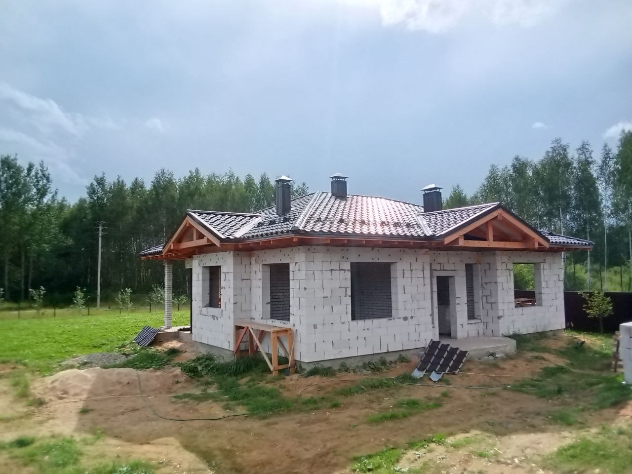 Устройство кровли на объекте в д.Слобода
